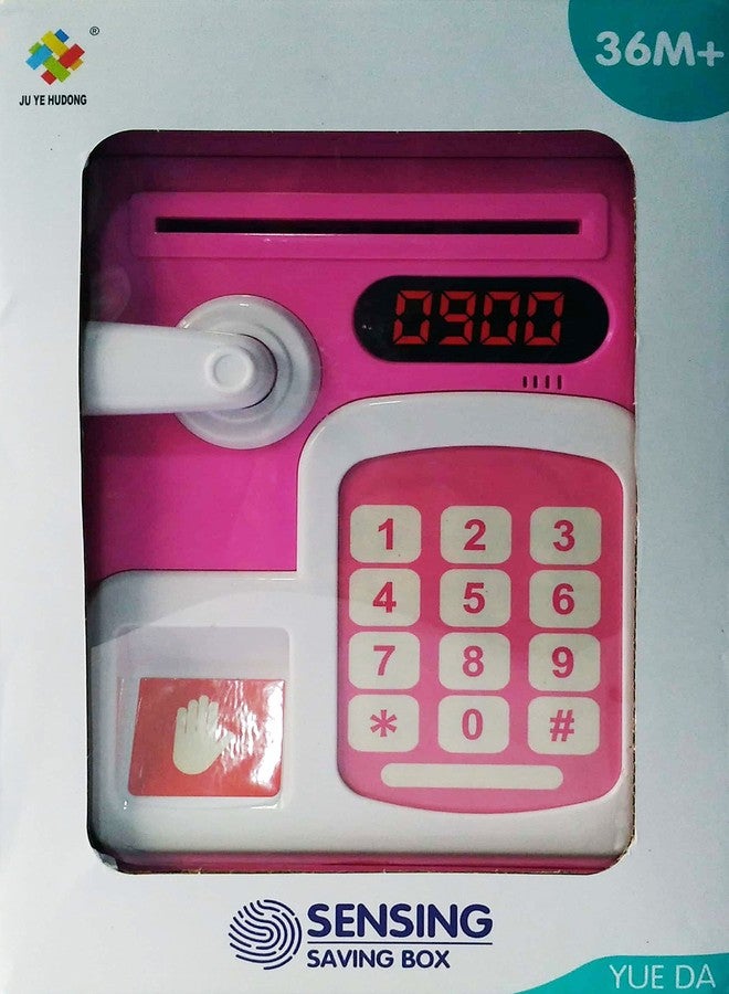 KITIKITTZ KITI KITS Fingerprint Sensing Money Saving Bank with Double Protected Password & Fingerprint Sensor Toy(HCCD Enterprise) (Pink) - Image 3